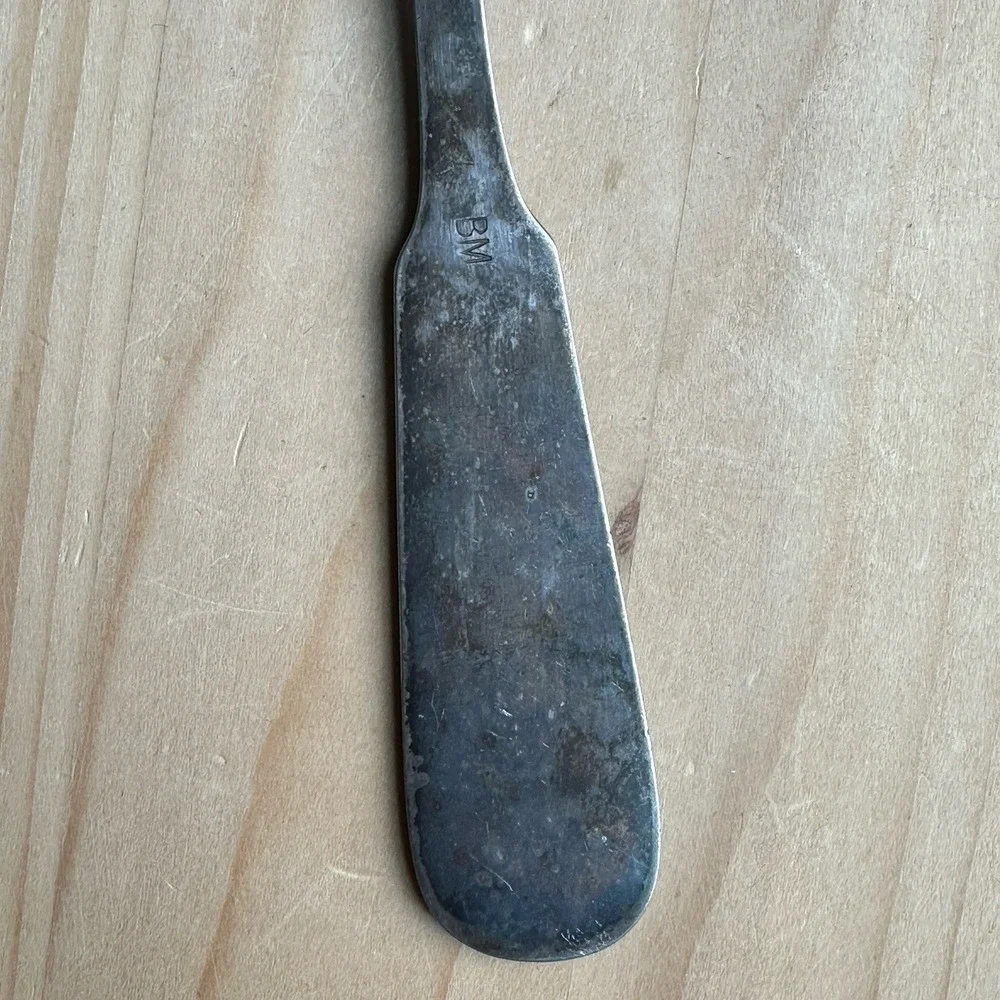 Vintage 1930s Teodor Groszkowski GALW Fork 8.8 Inch BM Bialy Metal Alpaca Silver